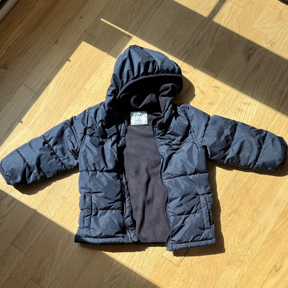 Old Navy Navy Blue Kids Puffer Jacket